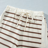 Lily Drawstring Pant Set - Brown