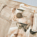 Meadow Floral Print Relaxed Barrel Jeans