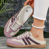 Warren Eyelet PU Leather Patchwork Color Pop Sneakers