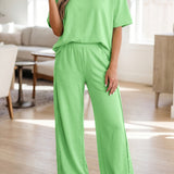 Jaycee Tee Pocketed Casual Pants 2pcs Outfit
