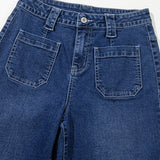Sutton Wide Leg Pocketed High Waist Jeans
