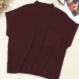 Ayla Short Sleeve Sweater - Mineral Red