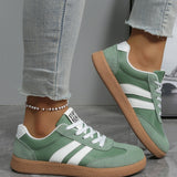 Kira Varsity Color Block Patchwork PU Leather Lace Up Shoes