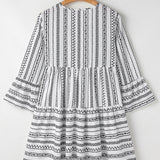 Kienna Bell Sleeve High Waist Mini Dress