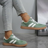 Kira Varsity Color Block Patchwork PU Leather Lace Up Shoes