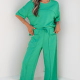 Drop Shoulder Boxy Tee and Barrel Pants Set