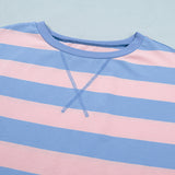 Ailanny Stripe Dolman Tee Drawstring Skort Athletic 2pcs Set