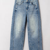 Blythe Vintage Washed Seam Detail Jeans