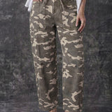 Collins Drawstring Elastic Waistband Pocketed Barrel Jeans