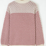 Judith Sleeve Knit Sweater - Red