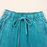 Teagan Raw Hem Pants - Lapis | Dropship