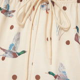 Mallard Print Crewneck Pullover Two Piece Pants Set