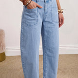 Briar Barrel Jeans | Patch Pocket Denim