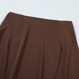 Naomi Lace Patchwork Hem Long Casual Shift Skirt