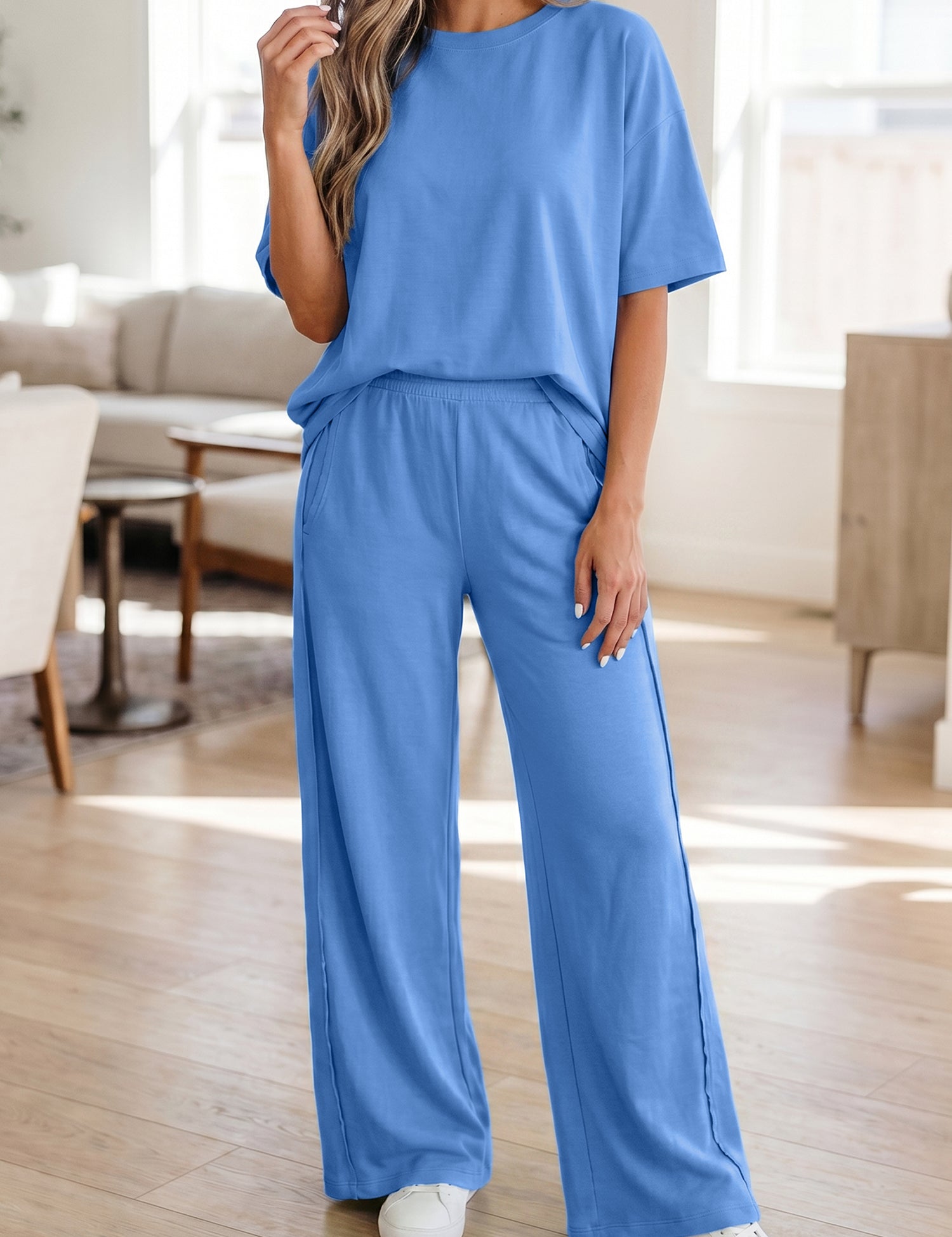 Jaycee Tee Pocketed Casual Pants 2pcs Outfit