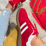 Melissa Vintage Striped Patchwork Lace-up Flat Shoes