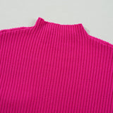 Ayla Short Sleeve Sweater - Bright Pink