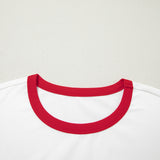 USA Varsity Striped Sleeve Round Neck Tee