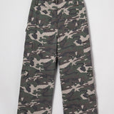 Peyton Camo Multi Pocket Cargo Wide Leg Jeans | Dropship