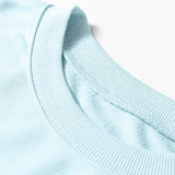 Miles Crop Pullover Drawstring Wide Leg Pants Set - Blue | Dropship