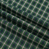 Daisy Plaid Square Neck Shirred High Waist Ruffle Hem Dress