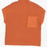 Ayla Short Sleeve Sweater - Orange