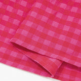 Raya Plaid Square Neck Fit-and-flared Vacation Sundress