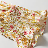 PREORDER Evie Floral Print Frilly Trim Smocked Cuff Long Sleeve Loose Shirt Dress | Dropship