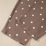 Dallas Polka Dot Print Barrel Jeans