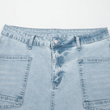 Daphne Frayed Cropped Straight Jeans - Beau Blue