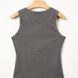 Vintage Distressed Ribbed Mineral Wash Tank Top
