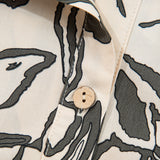 Amelie Morn Floral Print Batwing Sleeve Buttoned Loose Fit Shirt