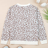 Leopard Knitted Cardigan - Khaki | Dropship