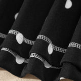 Avery Polka Dot Pants Set | Wide Leg Two Piece Set | Black