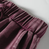 PREORDER Hazel Mineral Wash Tiered Wide Leg Patchwork Drawstring Pants - Wild Ginger | Dropship