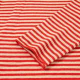 Amelia Striped Button Collar Long Sleeve Knit Cardigan