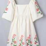 Charlotte Puff Sleeve Babydoll Dress