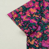 PREORDER - Holly Retro Floral Printed Mesh Short Sleeve Top 3/22