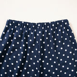 Jane Polka Dot Drawstring Wide Leg Long Sleeve Top Pant Set