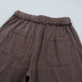 Jess Mineral Wash Seam Detail Flare Leg Drawstring Pants