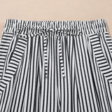 Naeve Stripe Wide Leg Casual Pants