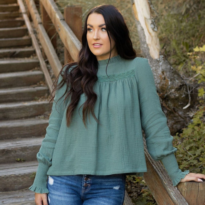 Sloane Blouse - Spruce