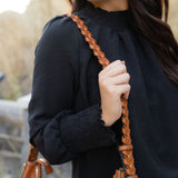 Paisley Shoulder Bag - Cognac