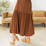 Ellis Dress - Burnt Caramel