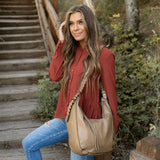 Paisley Shoulder Bag - Stone