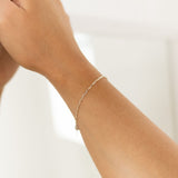 Delicate Elongated Oval Bracelet