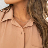 Dapped Oval Necklace