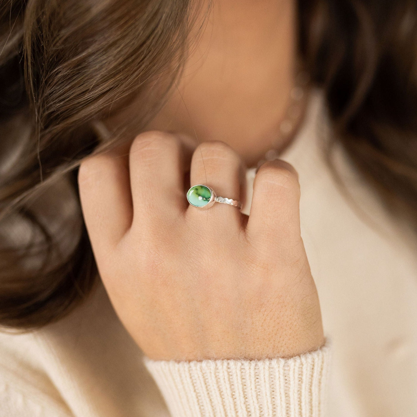 Twisted Emerald Valley Ring - 7