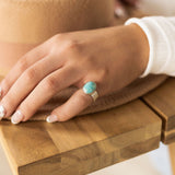 Triple Band White Water Ring - Size 5.5