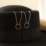 Open Circle Pendant Necklace